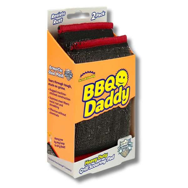 SCRUB DADDY - BBQ DADDY SCOUR STEEL 2PK