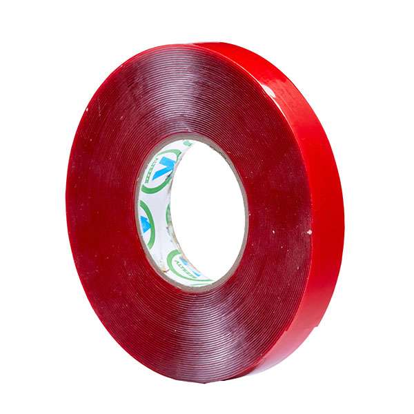 Double Sided VST Tape Clear 18mm X 1m Red Liner
