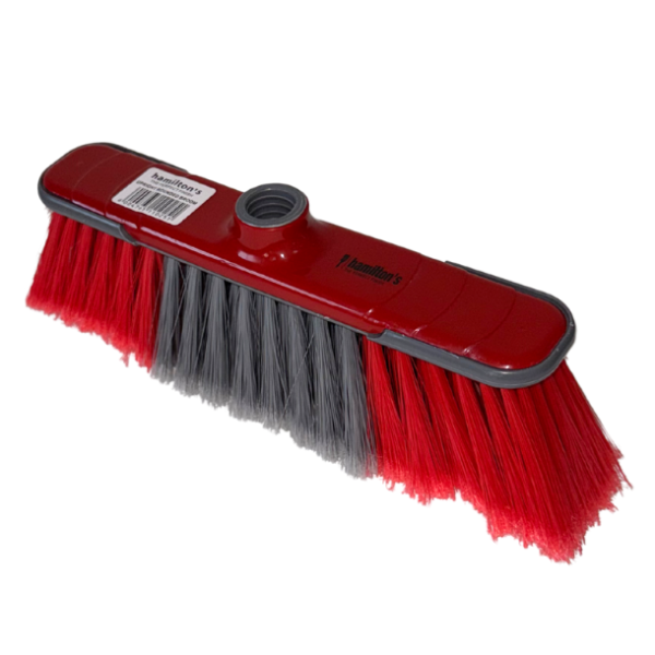 UPRIGHT ROUNDED BROOM HEAD WITH BUMPERS_Burgundy