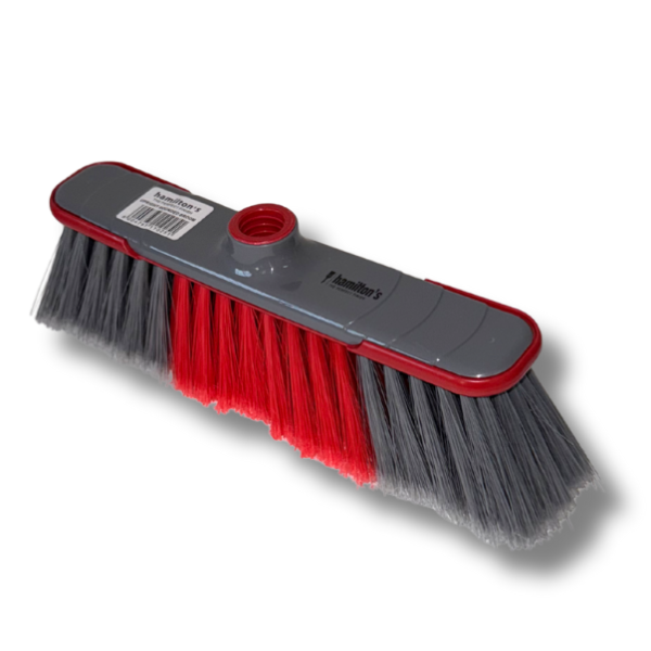 UPRIGHT ROUNDED BROOM HEAD WITH BUMPERS_Grey
