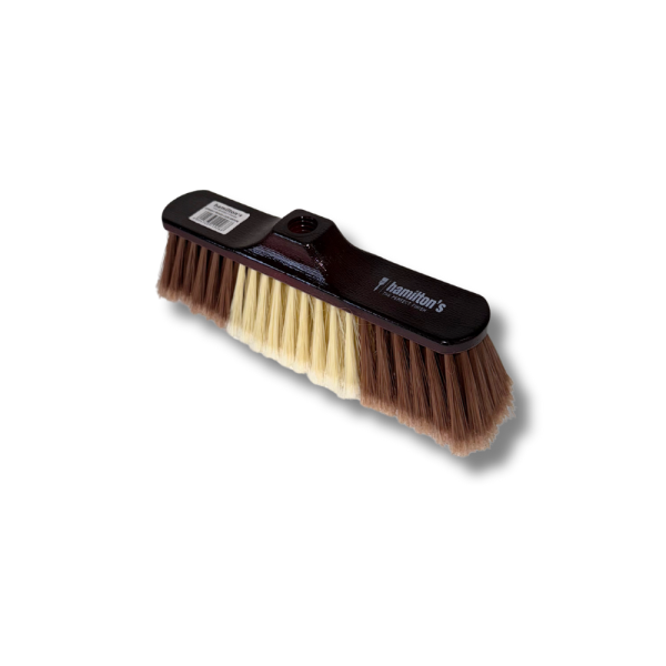 UPRIGHT WOOD LOOK BROOM HEAD