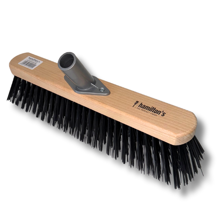 WOODEN BROOM HEAD STIFF BRISTLE 360MM